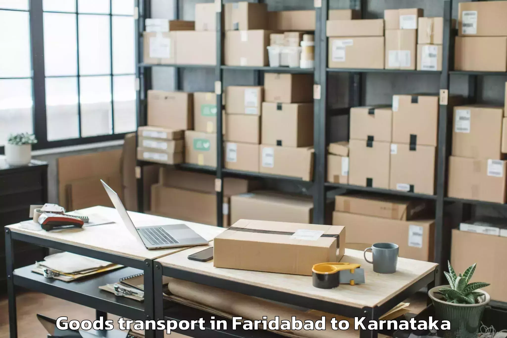 Top Faridabad to Konnur Goods Transport Available